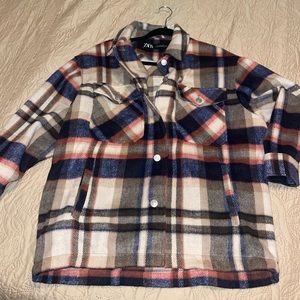 Womens plaid Zara jacket